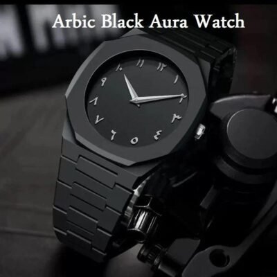 Black Arabic Aura Watch Luxury