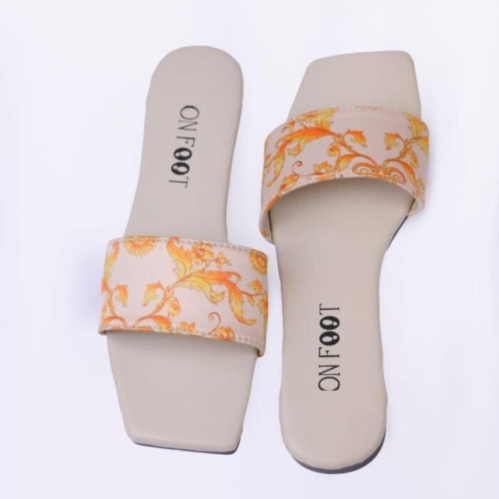 Women's Rexine Casual Flats - Beige